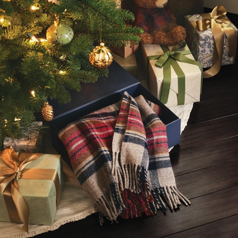 Pendleton Wool Blanket - Camping Blanket with Leather Strap Carrier - Plaid, Soft, Virgin Wool, Backpacking Blanket for Warmth and Comfort, Outdoor Adventures, Travel, Picnics, and Cozy Home Comfort - Image 5